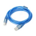 USB 2.0 Printer Extension AM to BM Cable, Length: 1.8m(Blue)