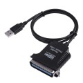 USB to Parallel 1284 36 Pin Printer Adapter Cable, Cable Length: 1m(Black)