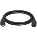 FireWire 800 9 Pin To FireWire 400 4 Pin Cable, Length: 1.5m(Black)