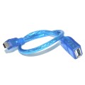 Mini 5-pin USB to USB 2.0 AF OTG Adapter Cable, Length: 22cm (Blue)