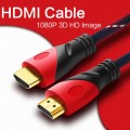 10m HDMI 1.4 Version 1080P Nylon Woven Line Red Black Head HDMI Male to HDMI Male Audio Video Connec