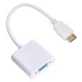 20cm HDMI 19 Pin Male to VGA Female Cable Adapter(White)