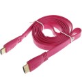 1.5m Gold Plated HDMI to HDMI 19Pin Flat Cable, 1.4 Version, Support Ethernet, 3D, 1080P, HD TV / Vi