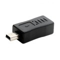 USB 2.0 Mini USB to Micro USB Female Adapter(Black)