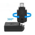 USB 2.0 AM to Mini USB 360 Degree Swivel Adapter(Black)