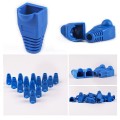 Network Cable Boots Cap Cover for RJ45, Blue (100 pcs in one packaging , the price is for 100 pcs)(B