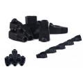 Network Cable Boots Cap Cover for RJ45, Black (100 pcs in one packaging , the price is for 100 pcs)(