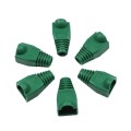 Network Cable Boots Cap Cover for RJ45, Green (100 pcs in one packaging , the price is for 100 pcs)(