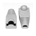 Network Cable Boots Cap Cover for RJ45, Grey (100 pcs in one packaging , the price is for 100 pcs)(G