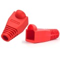 Network Cable Boots Cap Cover for RJ45, Red (100 pcs in one packaging , the price is for 100 pcs)(Re