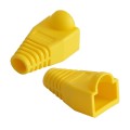 Network Cable Boots Cap Cover for RJ45, Yellow (100 pcs in one packaging , the price is for 100 pcs)