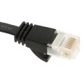 CAT6 Ultra-thin Flat Ethernet Network LAN Cable, Length: 3m(Black)
