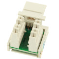 Networking RJ45 Cat6 Jack Module Connector Adapter (Normal Quality)(White)