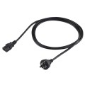 Computer PC POWER Cord 3 pin Cable, Length: 1.8m, AU Plug(Black)