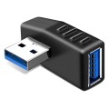 USB 3.0 AM to USB 3.0 AF Cable Adapter(Black)