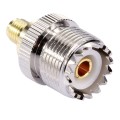 Coaxial SMA Female to UHF Female Adapter(Silver)
