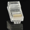 100pcs /Pack RJ45 Connector Modular Plug, Gold: 3u
