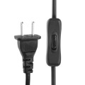 3 Prong Style AC Power Cord with 304 Switch, Length: 1.2m(Black)