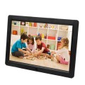 12 inch LED Display Multi-media Digital Photo Frame with Holder & Music & Movie Player, Support USB