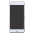 LCD Display + Touch Panel with Frame for Sony Xperia Z3 (Dual SIM Version) / D6633 / L55U(White)