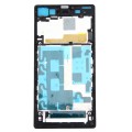 Front Housing LCD Frame Bezel Plate  for Sony Xperia Z1 / C6902 / L39h / C6903 / C6906 / C6943(Black