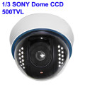 1/3 SONY Color 500TVL Dome CCD Camera, IR Distance: 15m