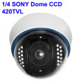 1/4 SONY Color 420TVL Dome CCD Camera, IR Distance: 15m