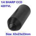 1/4 SHARP Color 420TVL Mini CCD Camera, Mini Pin Hole Lens Camera, Size: 63 x 23 x 23mm