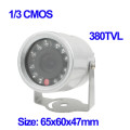 1/3 CMOS Color 380TVL Mini Waterproof Camera(Silver)
