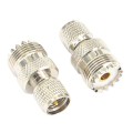 Mini UHF Male to UHF Female Connector RF Coaxial Adapter