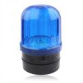 6-LED Flash Strobe Warning Light for Auto Car with Strong Magnetic Base (Blue + Black)