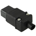 3 Prong Female AC Wall Universal Travel Power Socket Plug Adaptor(Black)