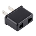 US & EU & AU Plug to US Plug AC Wall Universal Travel Power Socket Plug Adaptor(Black)