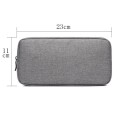 Multi-functional Headphone Charger Data Cable Storage Bag Power Pack, Size: L, 23 x 11.5 x 5.5cm(Gre