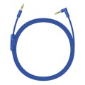 ZS0087 3.5mm Male to Male Earphone Cable with Mic & Wire-controlled, Cable Length: 1.4m(Blue)