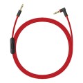 ZS0087 3.5mm Male to Male Earphone Cable with Mic & Wire-controlled, Cable Length: 1.4m(Red Black)