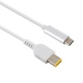 USB-C / Type-C to Big Square Male Laptop Power Charging Cable for Lenovo, Cable Length: about 1.5m(W