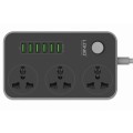 LDNIO SC3604 6 x USB Ports Multi-function Travel Home Office Socket, Cable Length: 2m, Big UK Plug
