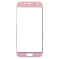 For Galaxy J3 (2017) / J330 Front Screen Outer Glass Lens (Rose Gold)