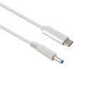For HP USB-C / Type-C to 4.5 x 3.0mm Laptop Power Charging Cable, Cable Length: about 1.5m(White)