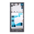 Back Battery Cover + Back Battery Bottom Cover + Middle Frame for Sony Xperia XZ(Silver)
