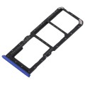 For OPPO K1 2 x SIM Card Tray + Micro SD Card Tray (Blue)