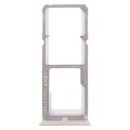 For OPPO A77 2 x SIM Card Tray + Micro SD Card Tray (Rose Gold)