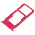 For OPPO R11s SIM Card Tray + SIM Card Tray / Micro SD Card Tray (Red)