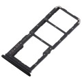 For Vivo Y97 2 x SIM Card Tray + Micro SD Card Tray (Black)