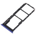For Vivo Y93 2 x SIM Card Tray + Micro SD Card Tray (Blue)