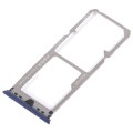 For OPPO A79 2 x SIM Card Tray + Micro SD Card Tray (Blue)