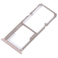 For OPPO A83 2 x SIM Card Tray + Micro SD Card Tray (Rose Gold)
