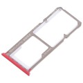 For OPPO A83 2 x SIM Card Tray + Micro SD Card Tray (Red)