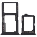 For Vivo Y66 2 x SIM Card Tray + Micro SD Card Tray (Black)